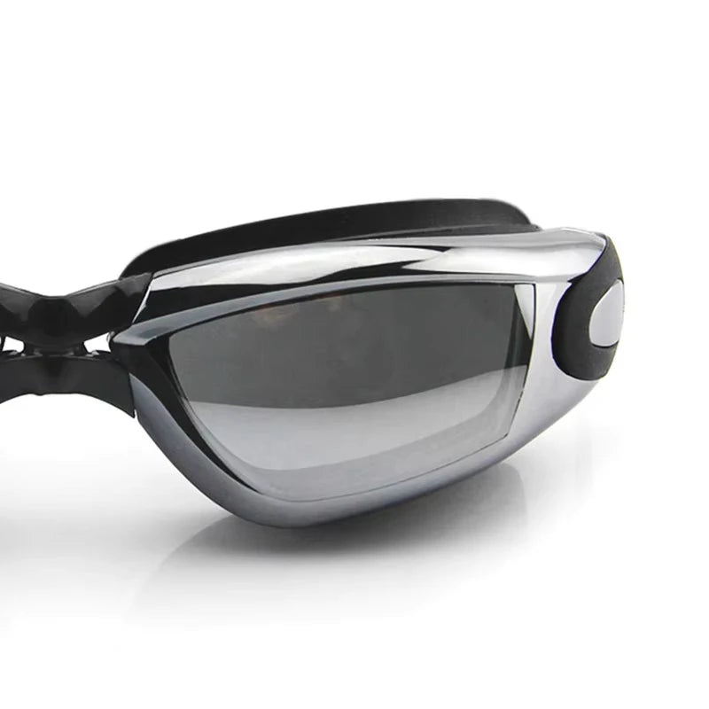 Swimming Goggles For Men Women Anti-Fog Uv Prescription Waterproof Silicone Adjust Swim Pool Eyewear Adults Kids Diving Glasses