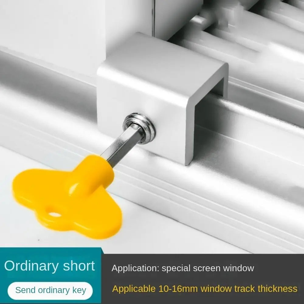 Useful Aluminum Alloy Sliding Window Locks Safety Unisex Protection Anti-Theft Limit Device Adjustable Window Safety Lock