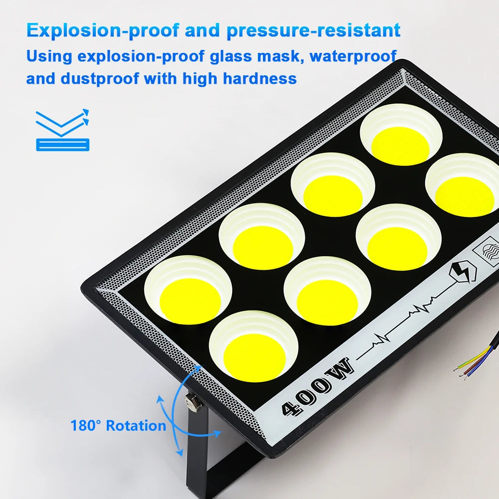 50W 100W 200W 300W 400W 500W LED Flood Light Outdoor Lighting 220V Waterproof IP66 Projector Lighting Spotlight Wall Floodlights