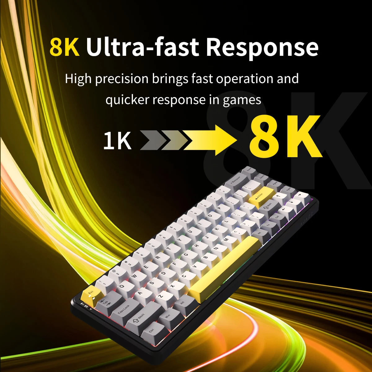 AJAZZ AK680MAX-wireless gaming keyboard, new hall effect switch, fast trigger magnetic keyboard, mechanical keyboard