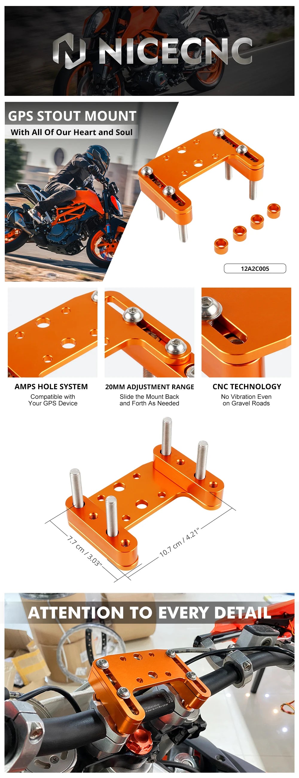 Universal Navigation Bracket Phone GPS Holder For KTM EXC 300 690 Enduro R 690 SMC R 790 Adventure Husqvarna TE 300 Beta RR 300