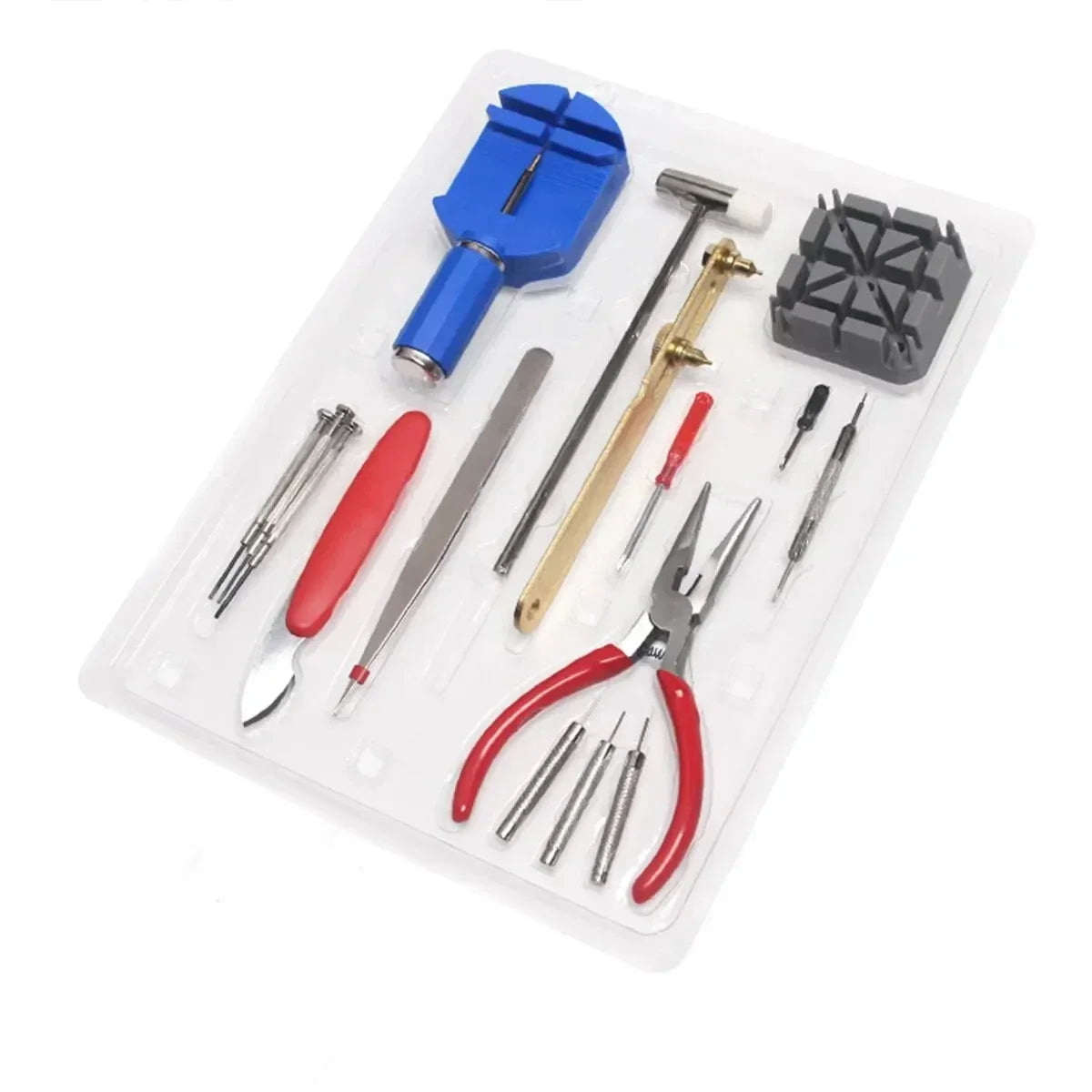 147pcs/set Watchmaker Watch Repair Repairing Tools Kit, Case RemoverOpener Bar Set, Convenience Brand Clock Tool