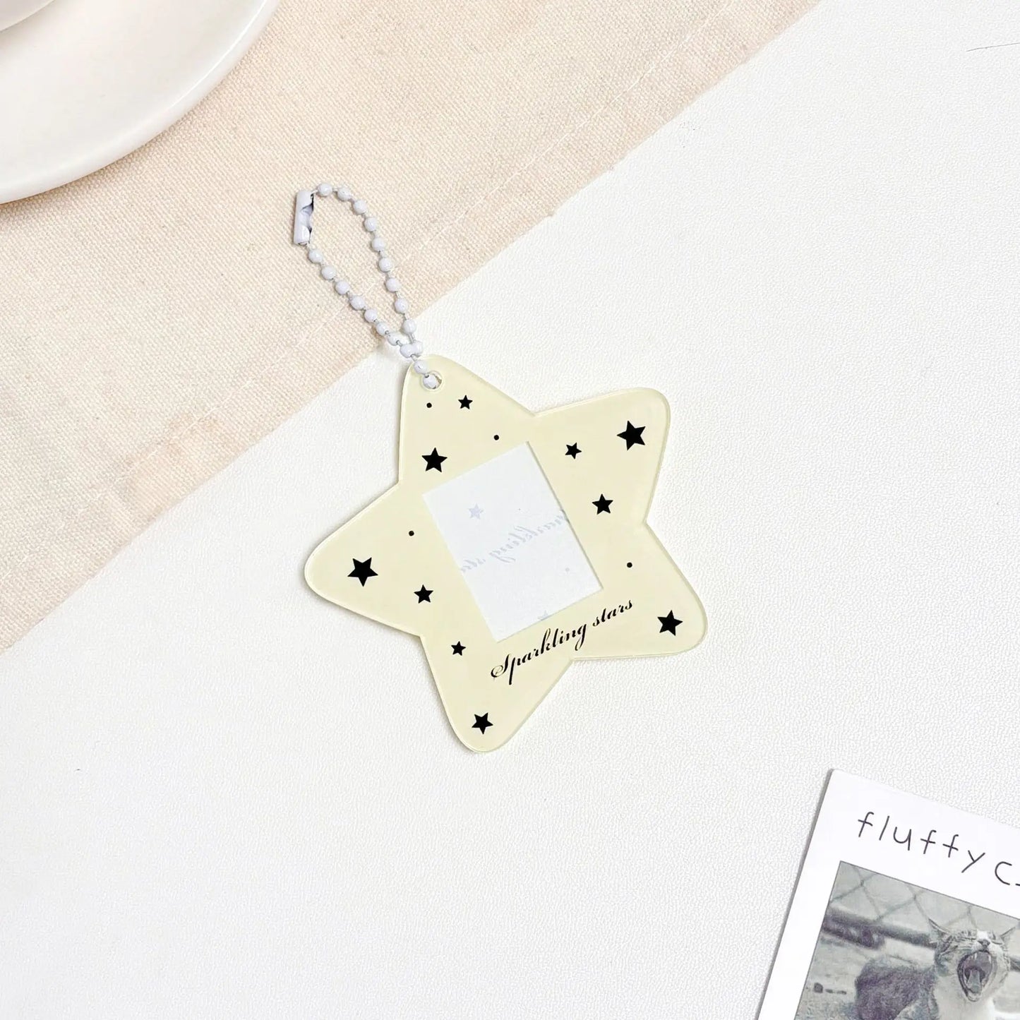 Star one inch certificate photo acrylic star follower small card card sleeve card brick card sleeve