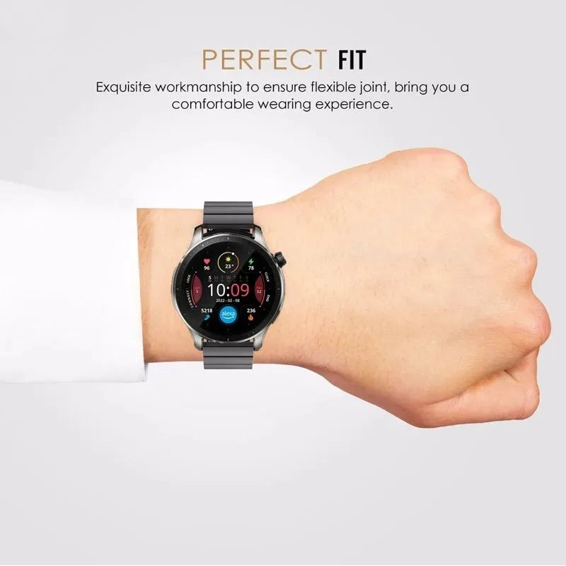 22mm 20mm Metal Band for Samsung Galaxy Watch 7 6 5 4 40mm 44mm 46mm 5Pro 45mm Stainless Steel Strap for Amazfit Bip Huawei GT4.