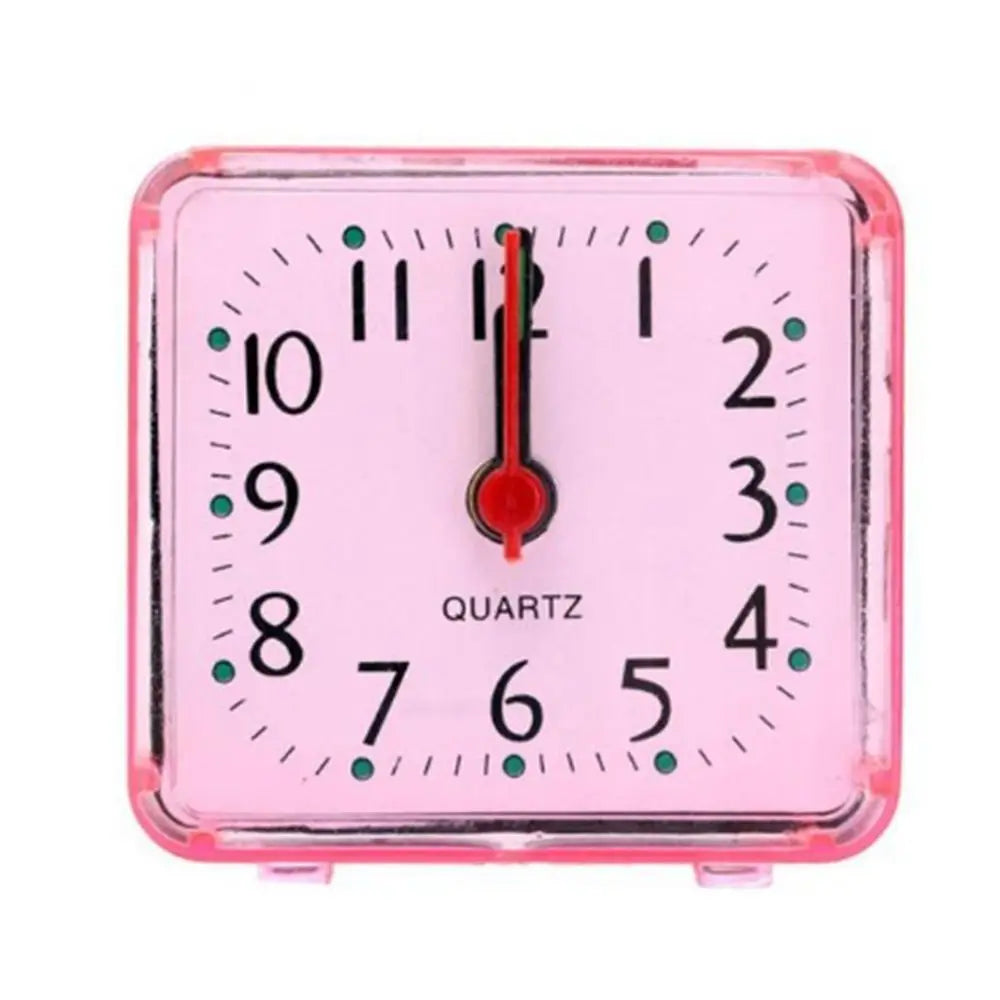 Mini Table Mute Clock Square Jelly Color Creative Alarm Clock