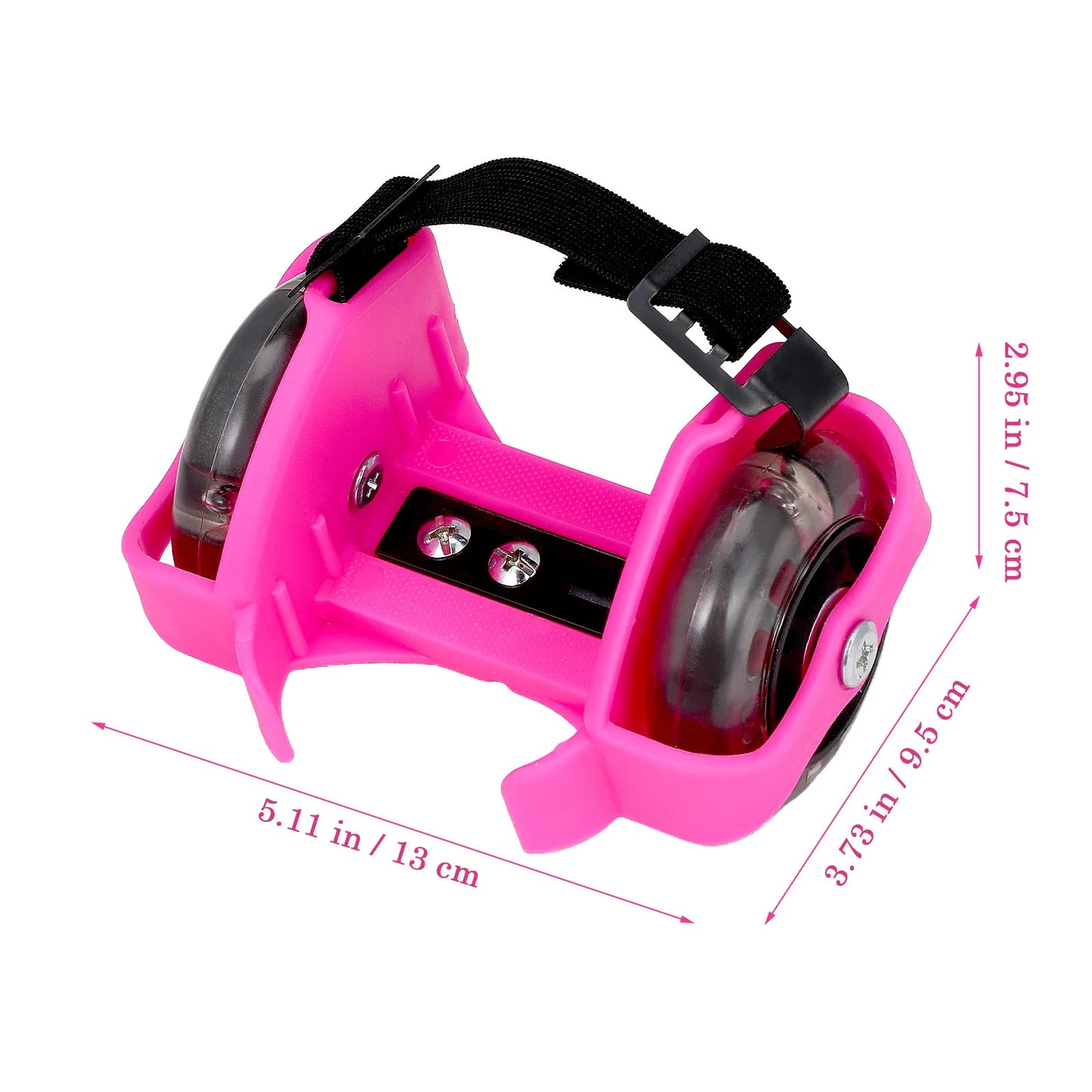 1 Pair Glittery Roller Shoes Adjustable Outdoor Skates For Light-Up Wheels Durable Skate Roller Sports Gift
