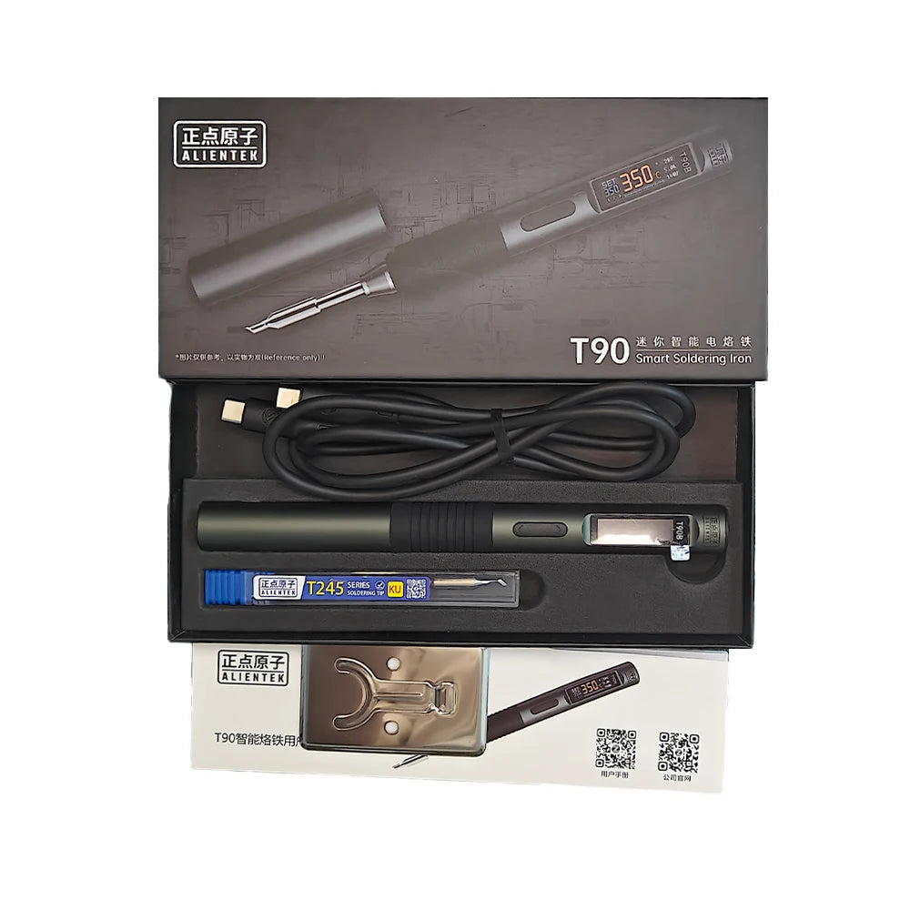 ALIENTEK T90 Smart Soldering Iron T245/T210/T65 series optional Adjustable Temperature Welding Solder Tool T80 new Version