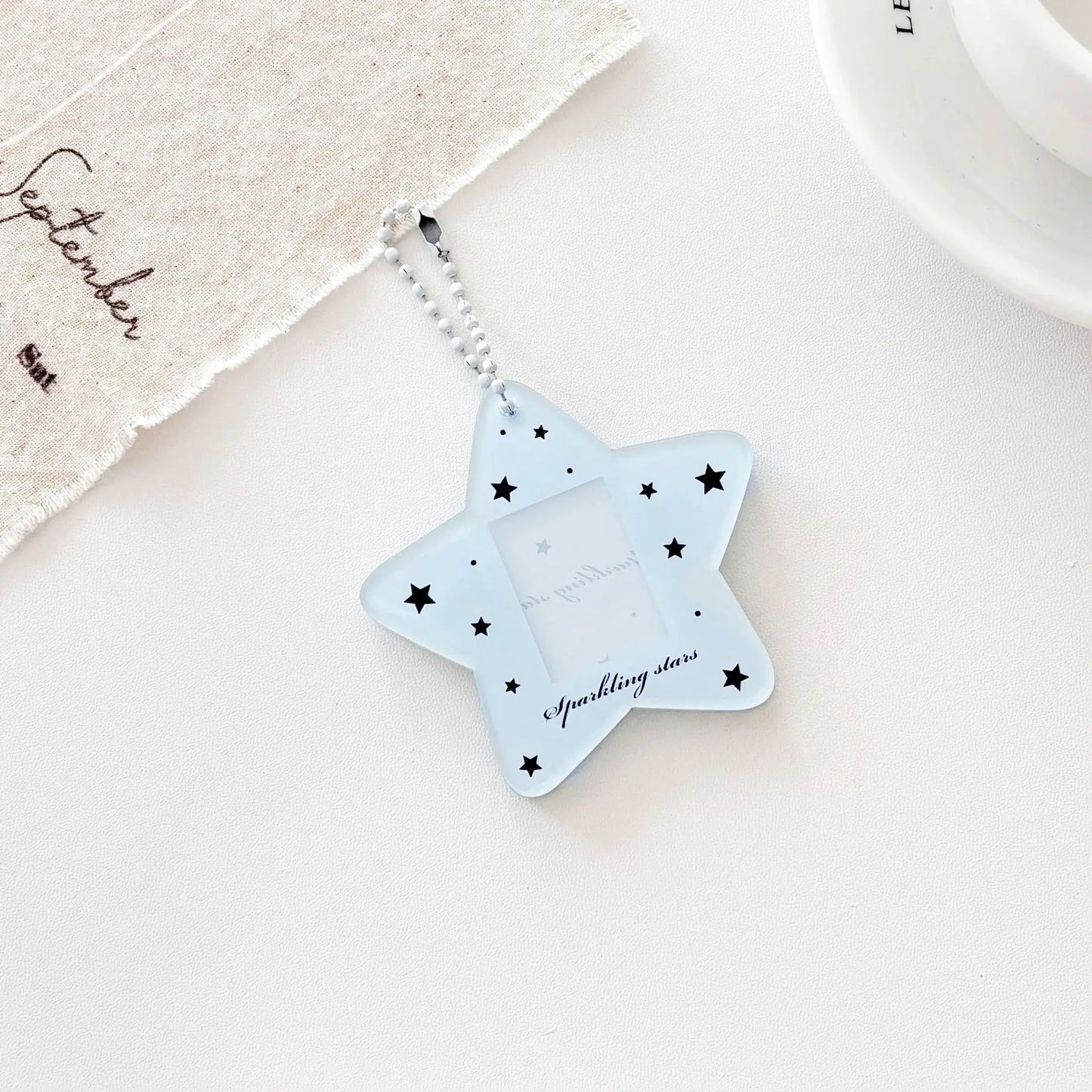 Star one inch certificate photo acrylic star follower small card card sleeve card brick card sleeve