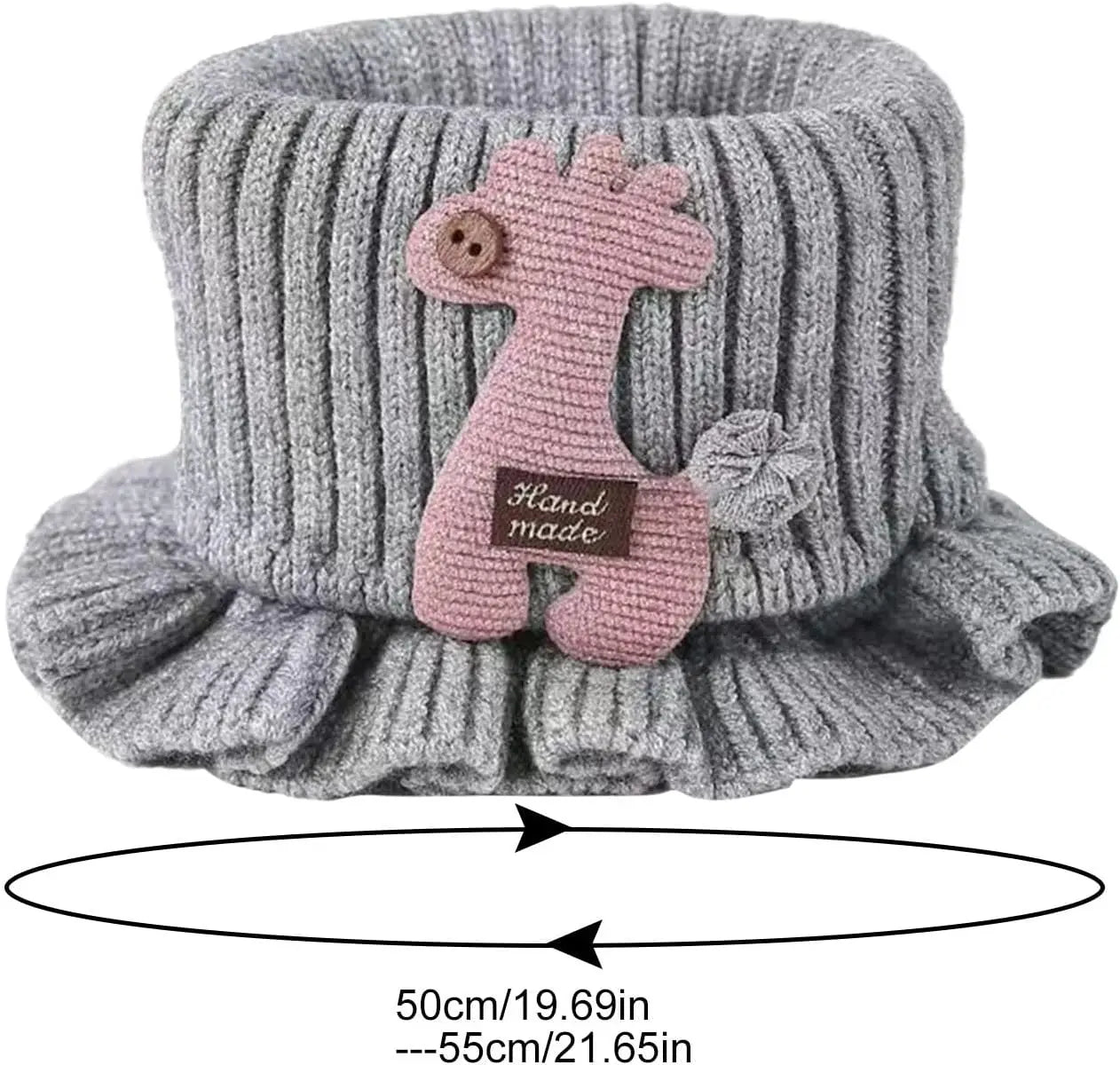 1PC Neck Warmer Scarf Scarf Autumn And Winter Deer Cartoon Neck Cute Versatile Winter Baby Thickened And Warm Gaiter