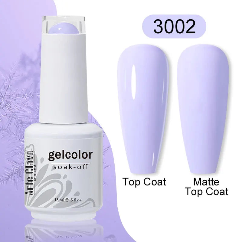 Arte Clavo 15ml Gel Polish Hybrid Varnishes 179 Colors Nails Art For Manicure Soak Off UV Need Top Base Primer Gel Nail Polish