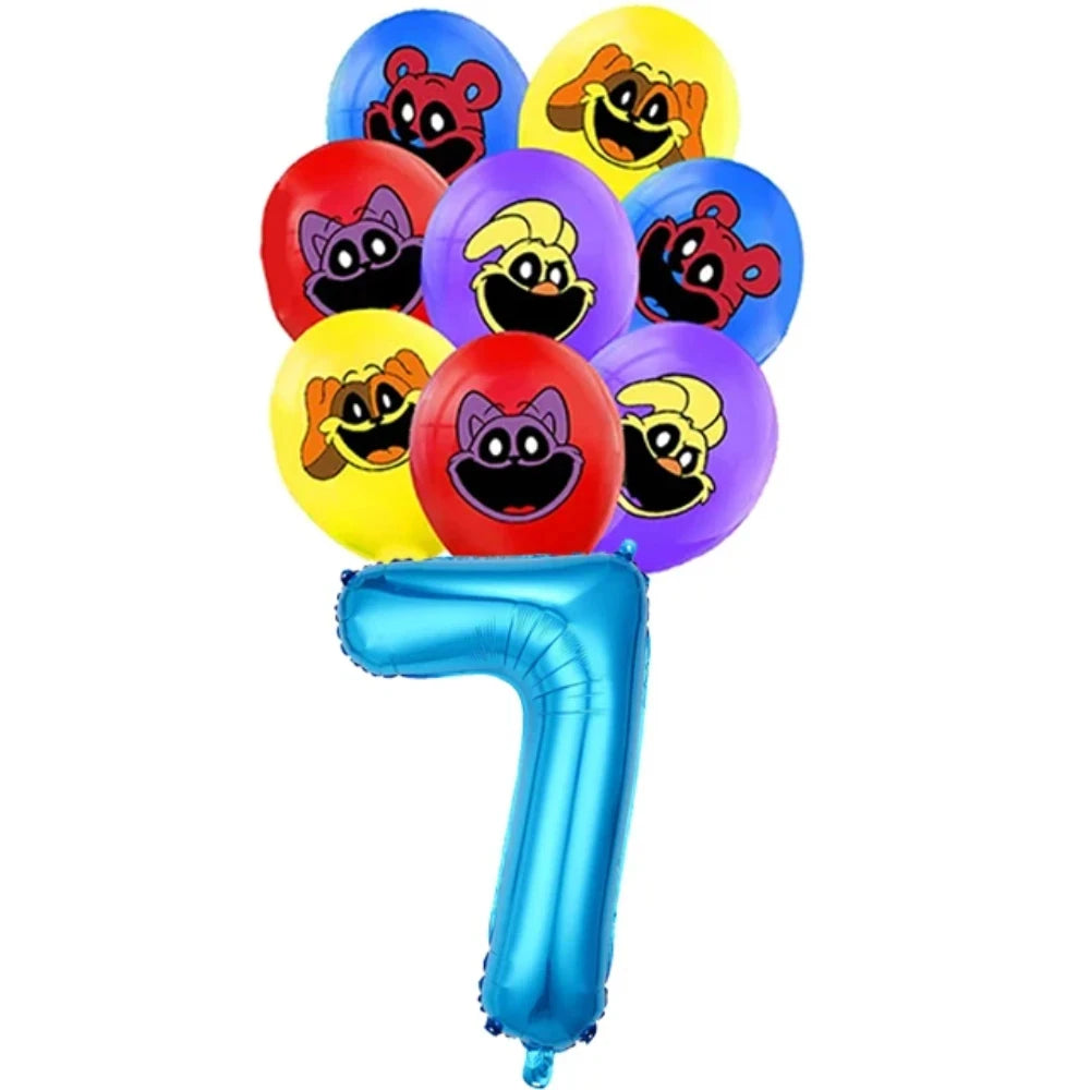 Smiling Critters Catnap Party Supplies Disposable Cup Plates Balloons Banners Cake Decorations Kid Boy Birthday Gift Baby Shower