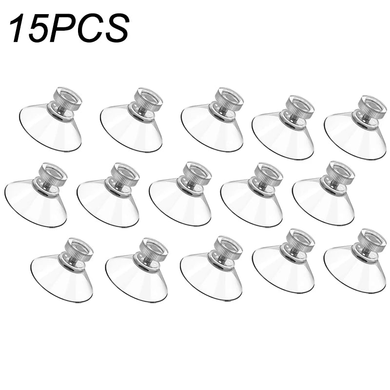 4CM transparent strong PVC suction cup hook with M4 screw rod plastic M5 nut foot pad waterproof storage fixed