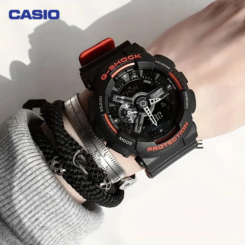 Casio GA-110GB[Gift] Men's Watch Black Gold GSHOCK Black Samurai Multi-function Limit Fashion Student Activism Electronic Watch