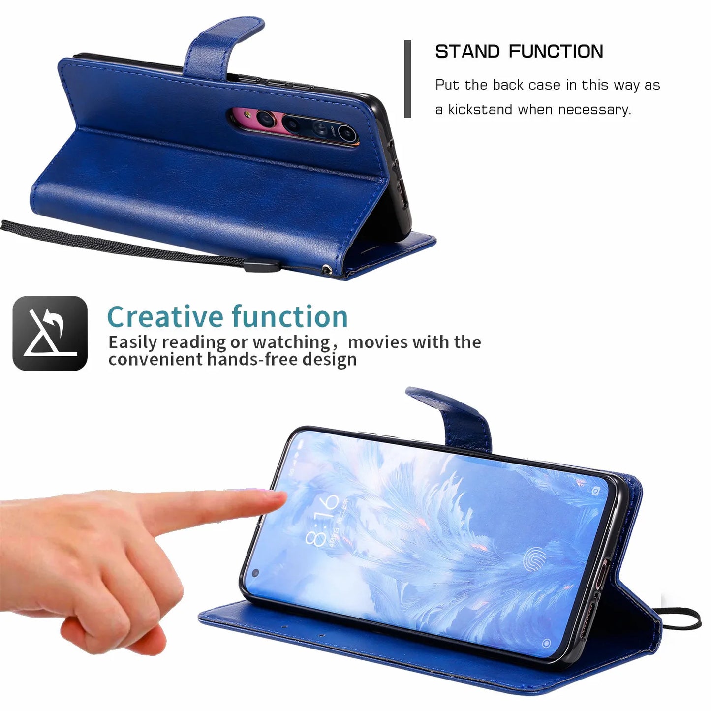 Leather Flip Phone Case For Samsung Galaxy Note 8 9 10 Plus 20 Ultra M35 M55 M54 M53 M52 M33 M31S M32 M23 M10 M62 Wallet Cover