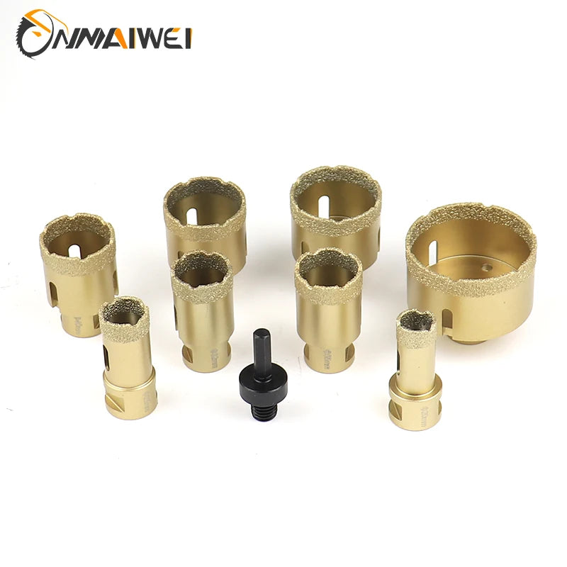 M14 Diamond Core Bit Set For Stone Granite Glass Marble Angle Grinder Bit Porcelain Tiles Crowns Set Matel Crowns 9PCS