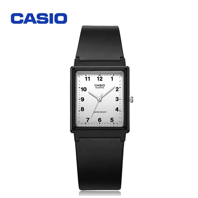 Casio Watch MQ-24 MQ-76 Series Fashion Diamond Face Resin Dimple Large Dial Small Disk Charming Unisex Student Men's Watch