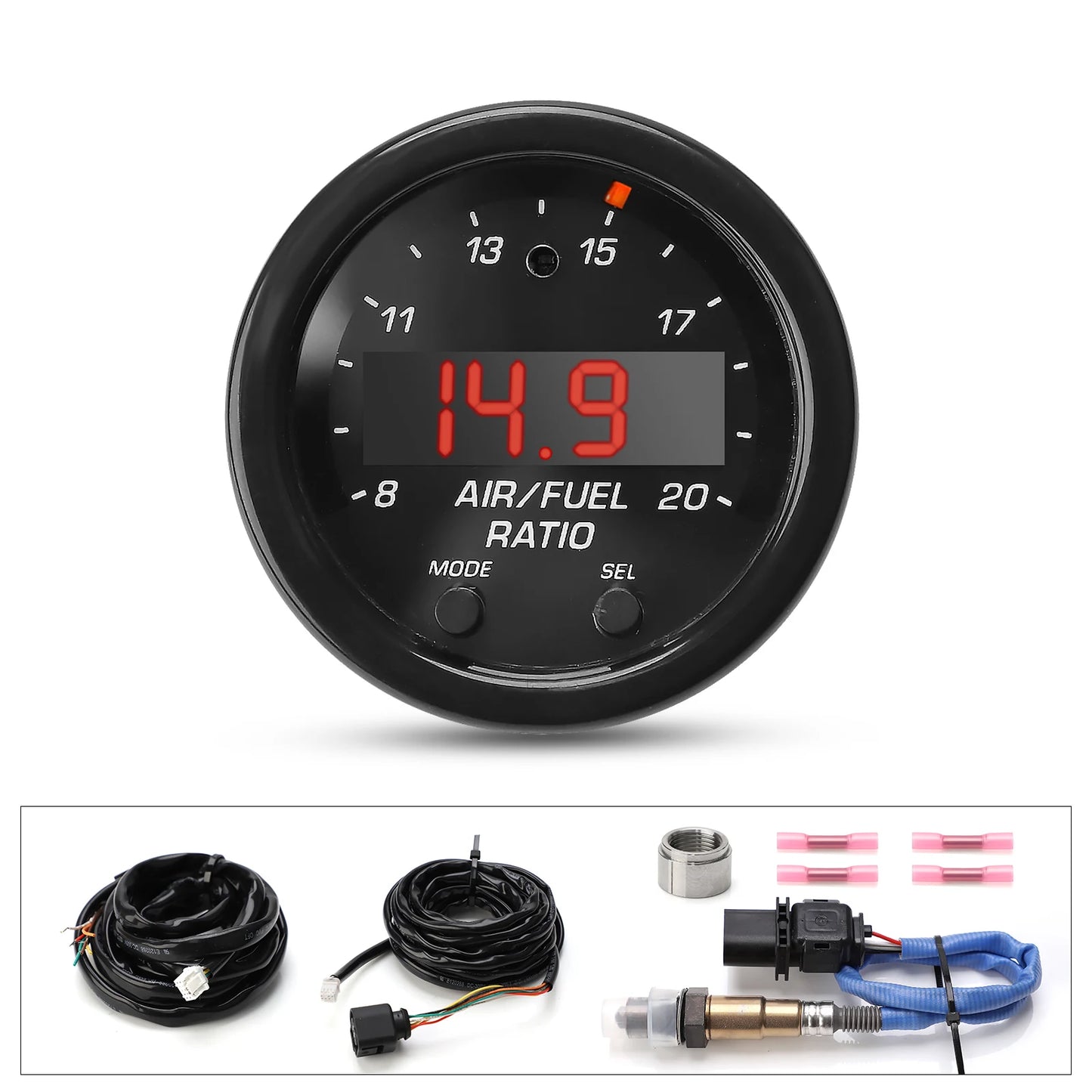CNSPEED Car New O2 Air Fuel Ratio Gauge Kit EM 30-0300  X-Series Wideband LSU 4.9 0258017025 Oxygen Sensor for Car Oxygen Sensor