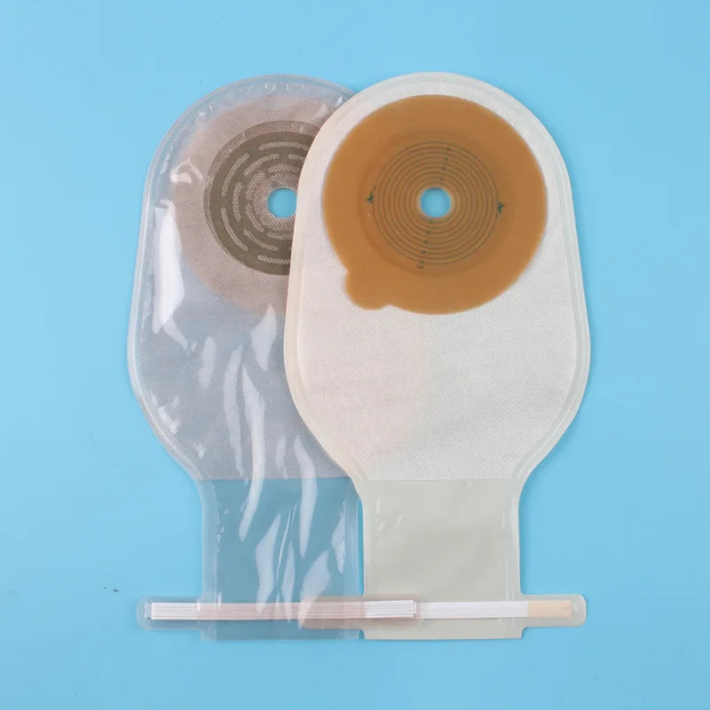 JUSTLANG Medical Ostomy Bag Ostomy Bags One-piece System Colostomy Bags Disposable Colostomy Pouch Opening With Clip Closure