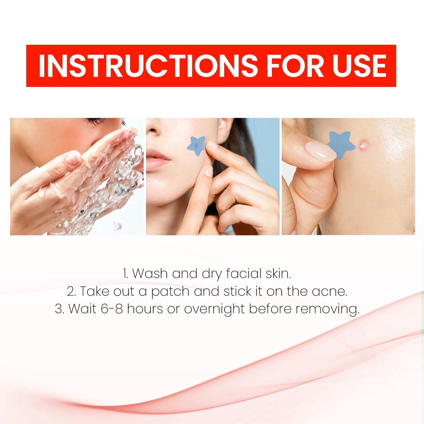 200Pcs Repair Acne Patch Fade Blemishes Pimple Marks Closed Acne Blemishes Hydrocolloid Star Shaped Cover Acne Pimple Patch