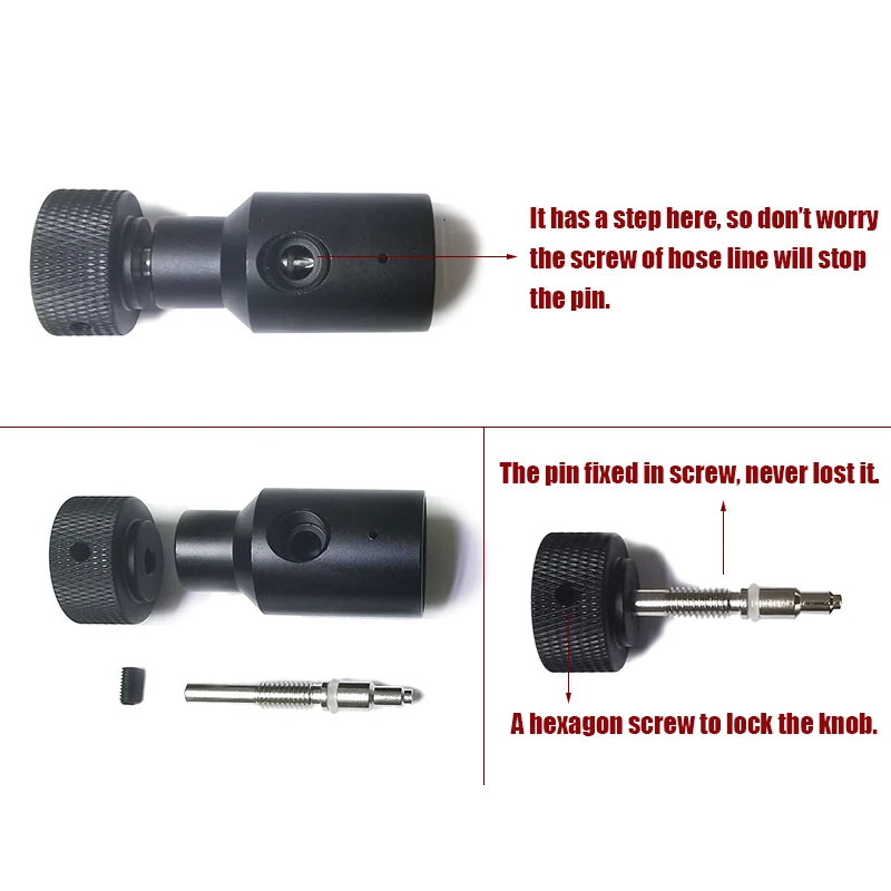 Soda Water Air Connect Co2 Cylinder Tank (TR21-4 Thread Type) Refill Adaptor With Hose Gauge Kit W21.8-14 G3/4 CGA320 Connector