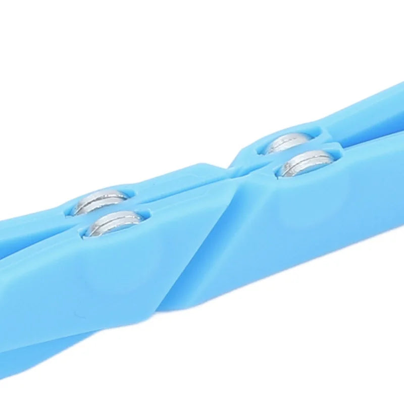 2Pcs 3 In 1 Measuring Spoons Polygons Flat Folding Multifunction Folds For Baby Complementary Food Kitchen Gadget Green