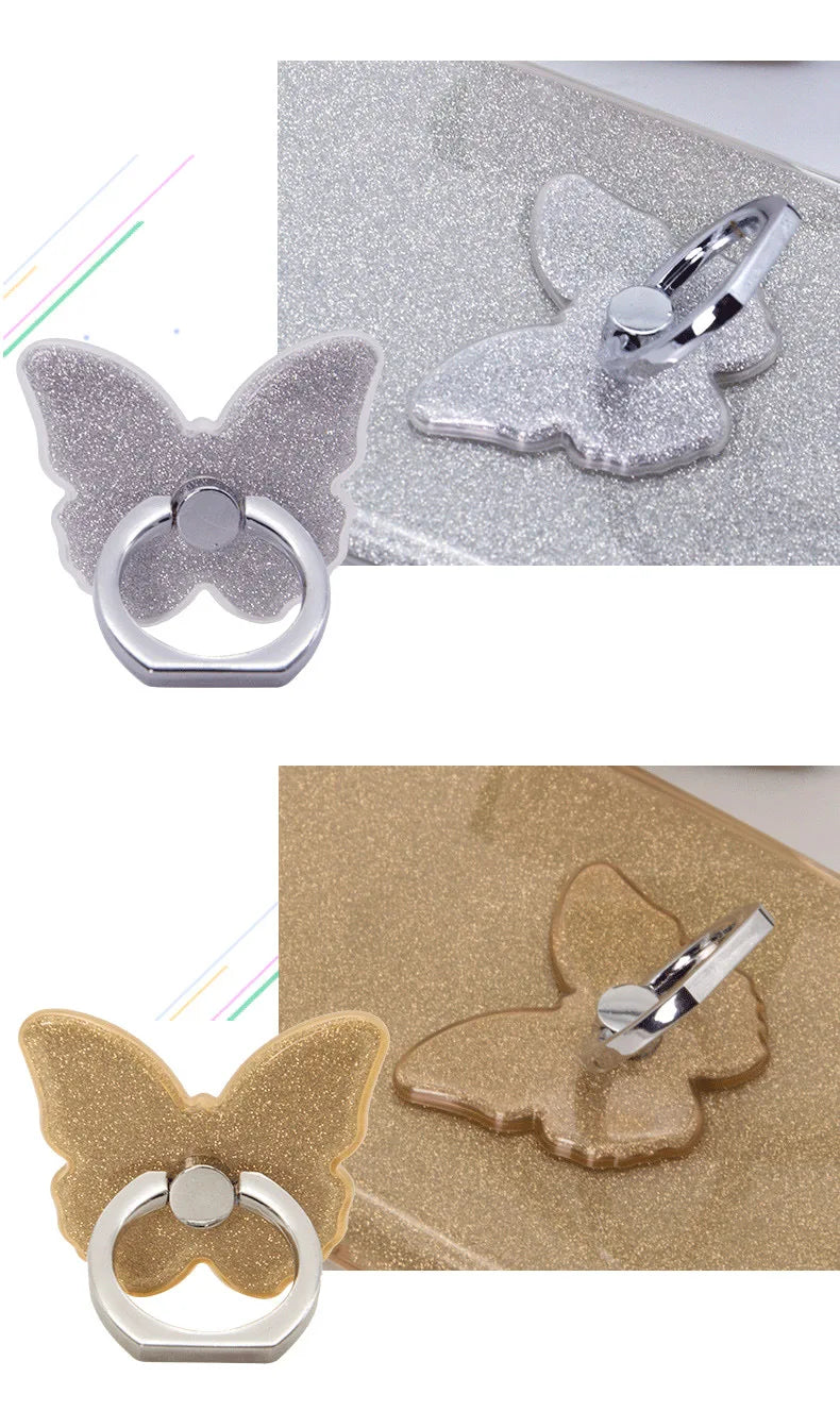 Universal Beautiful Butterfly Mobile Phone Handle Holder Suitable Mobile Phone Ring Holder Mobile Phone Holder Socket