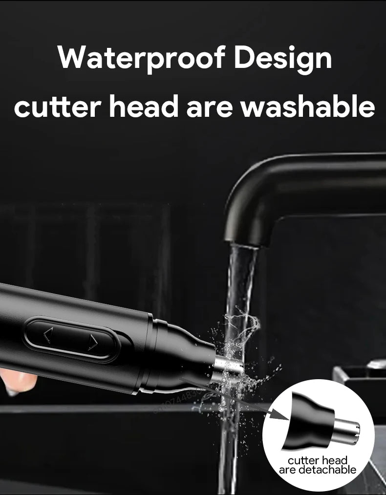HOT Electric Nose Hair Trimmer Ear Hair Trimmer Eye-brow shaping Professional Safe Painless Portable For Business Trip And Home