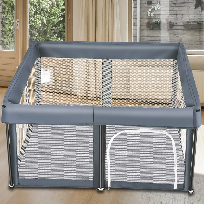 Foldable Baby Game Fence Portable Safety Enclosure for Home Crawling & Learning to Walk,  Protective Barrier Indoor/Outdoor Use