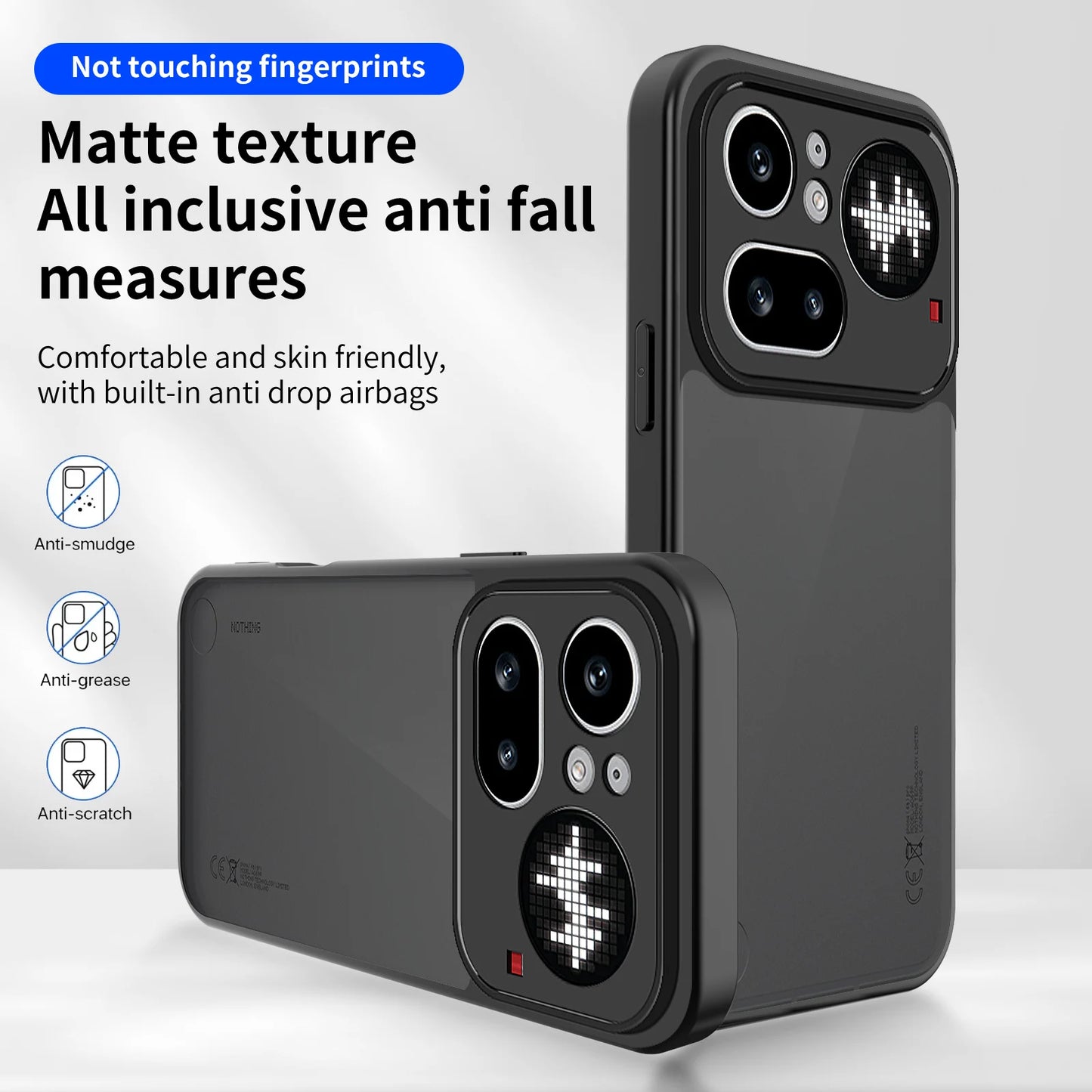 Nothing Phone 4A Pro Case Skin Feeling Silicone TPU Bumper Clear Hard Back Cover Case for Nothing Phone 4A Pro 5G A069P 2026
