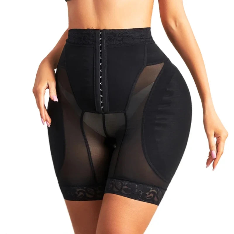 Women Shapewear High Waist Shorts Butt Lifter Hip Pad Shorts Hip Enhancer Body Shaper Shorts Waist Trainer Tummy Control Panties