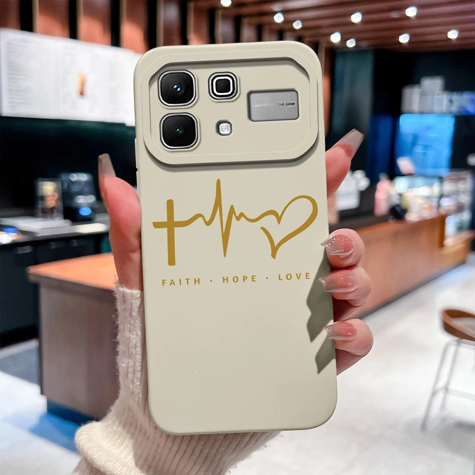 Phone Case For Infinix Note 60 Pro Edge 4G 5G Liquid Silicone High Quality Shockproof Cute Animals Cover