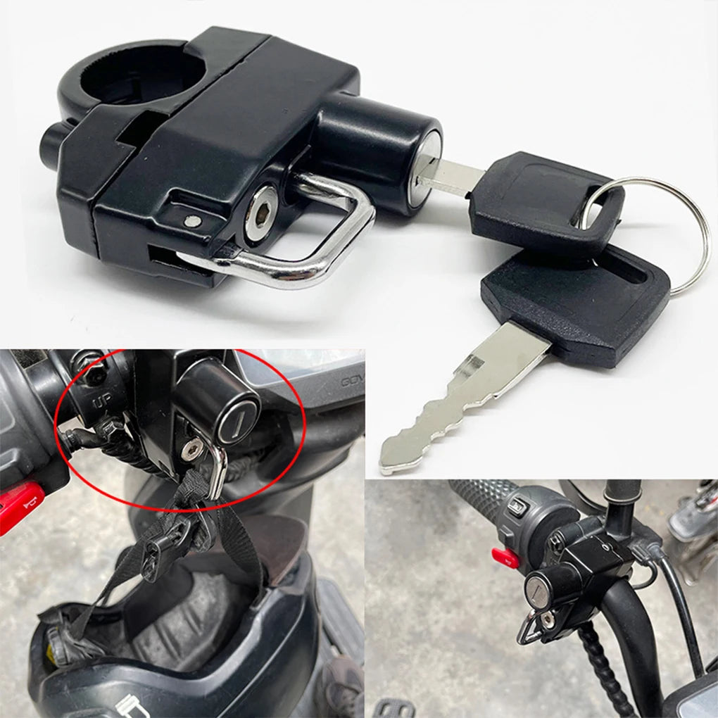 Helmet Lock Anti-theft Locker, Locking Device. Rustproof, Fine Workmanship. Compact Size, Convenient. Motorcycle Supplies.