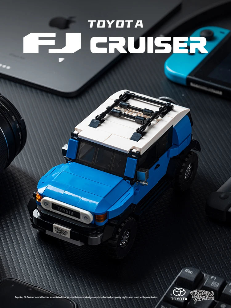 622PCS Toyota FJ40 Off Road Vehicle Building Blocks Retro Car Model Bricks Set With Display Box Desktop Ornaments Kids Toys Gift