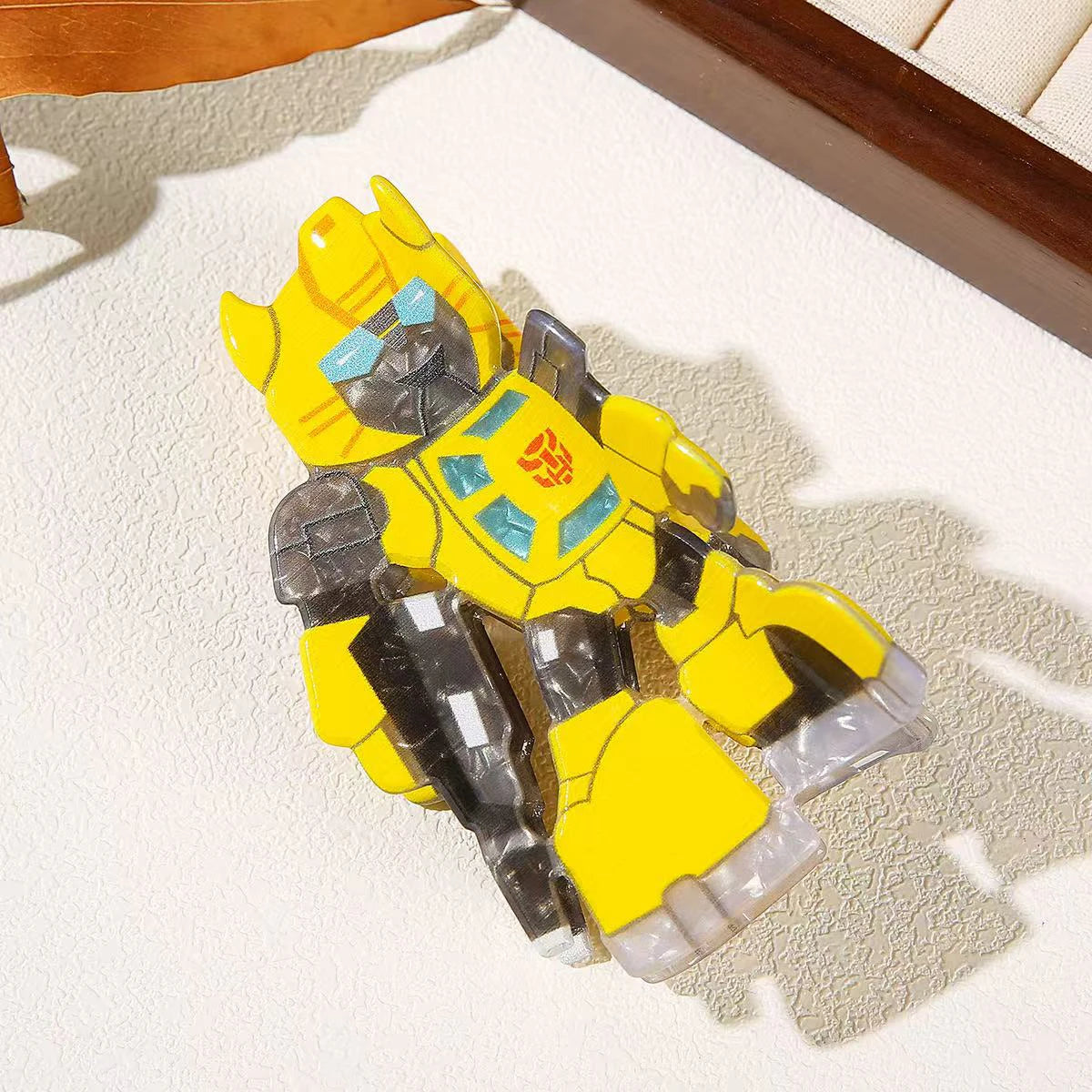 1pc acrylic Transformers Optimus Prime Bumblebee robot grabber hairpin hair accessory