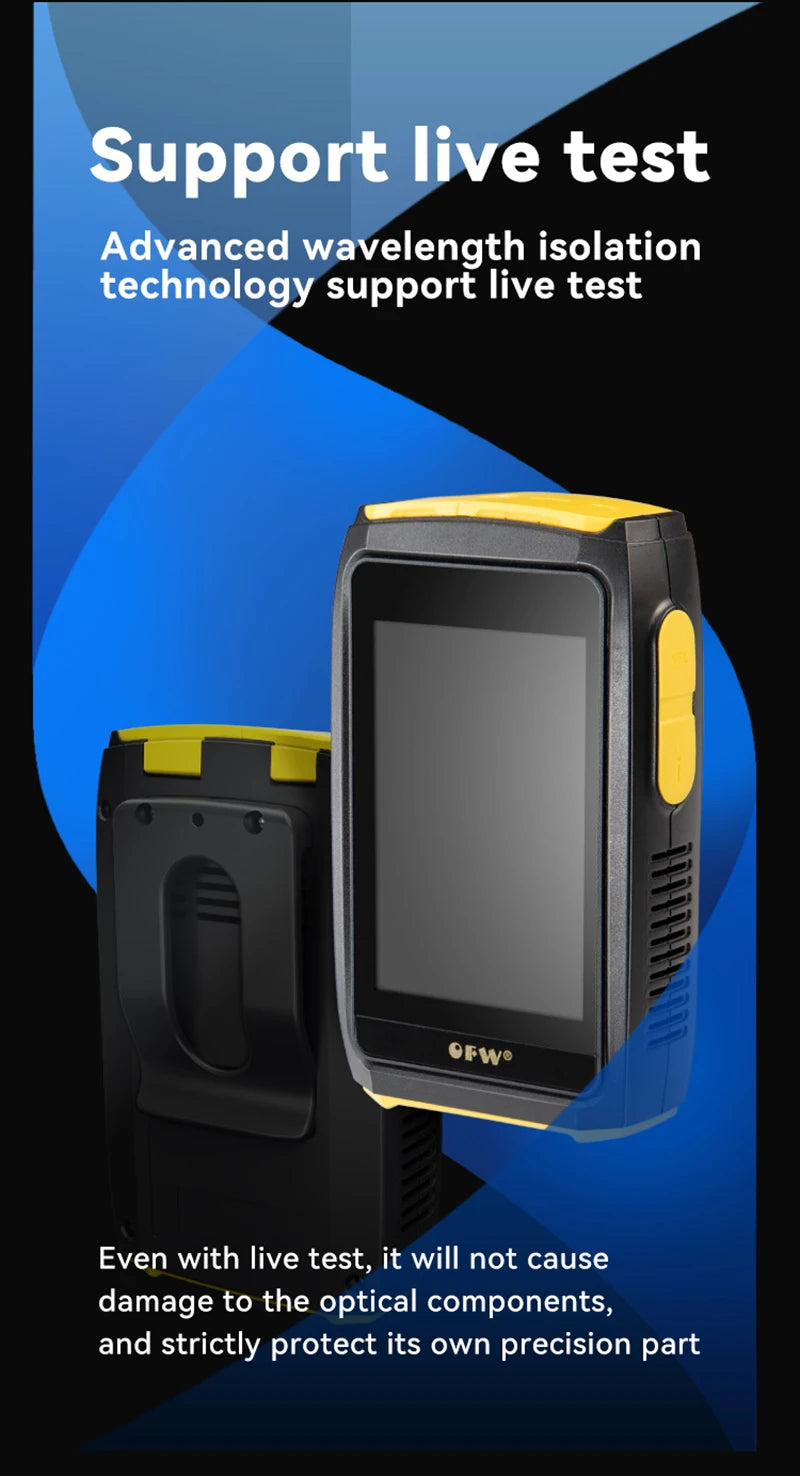 MINi OTDR Active Fiber Live Test 1577nm  IOLA 1550nm 20dB Fiber Optic Reflectometer Touch Screen  OLS OPM Visual Fault Locator