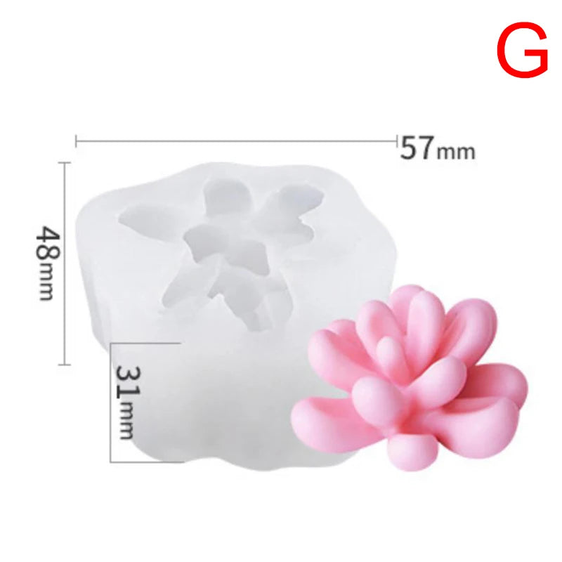 DIY Succulents Cactus Plants Silicone Epoxy Resin Mold Handmade Craft Mould
