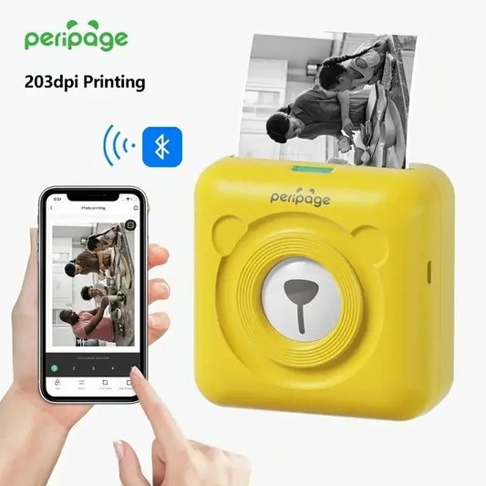 PeriPage A6 Mini Portable Label Photo Pocket Printer Thermal Self-adhesive Labels Printer For Mobile Phone Sticker Maker