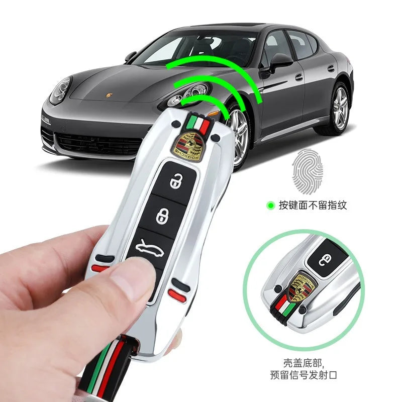 Auto Smart Remote Key Case Cover Protector For Porsche Panamera Carman Macann Bobst Cayenne 911 981 991 970 996 Car Accessories