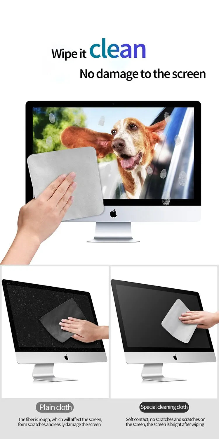 For Apple Polishing Cloth Microfiber Cleaning Wiper 16CM 1: 1 Original Phone Screen Cleaner Polish Cloth for iPhone iPad Tablet