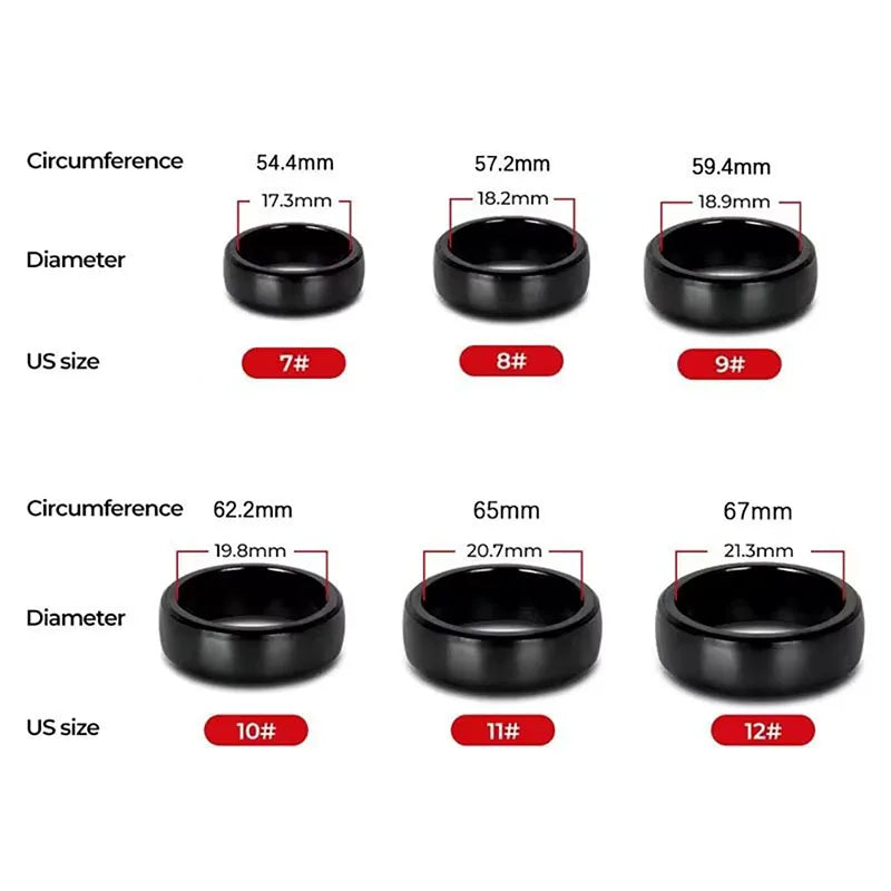 Smart Key Ring NFC Waterproof Ceramic Ring Replace Car Key Card Key Fob Made With Original Card Chips For Tesla Model 3 Model Y