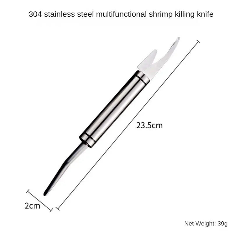 2024 Shrimp Peeler Knife 304 Stainless Steel Prawn Devein Peel Shrimp Knife Multifunction Lobster Shell Peel Tool Seafood Tool