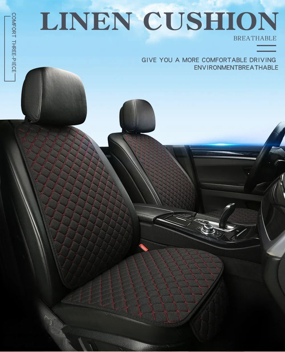 Universal Car Seat Cover Protector Car Accessori Backrest Front Rear Seat Back Waist Washable Cushion Pad Mat Auto Four Seasons