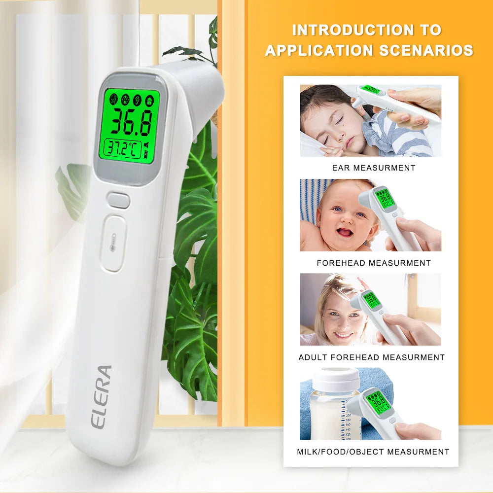 ELERA Infrared Digital Thermometer Forehead Ear Body Fever Termometre Multi-function Non-contact Temperature Measurement Device