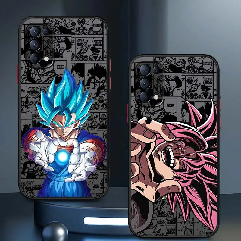 Anime D-Dragon Ball Popular For OPPO Find X3 X5 Lite Pro A98 A94 A93 A79 A76 A58 A57 5G Frosted Translucent Phone Case