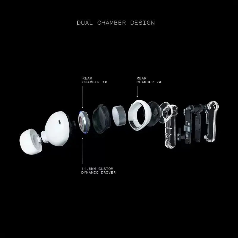 Nothing Ear (2) Hi-Res Certified 40dB ANC 11.6m Custom Driver Dual Chamber Design Bluetooth 5.3