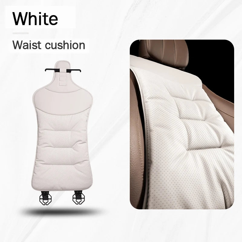 Four Seasons Universal Car Seat Cover Breathable Leather Car Seat Waist Cushion Covers Auto Interior Seats Interior Accessories