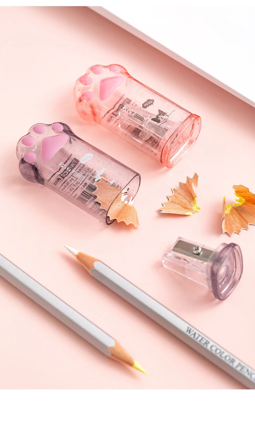 Kawaii Cat Paw Shaped Pencil Sharpener Stationery Kids Gift  Cute School Supplies  Korean Stationery