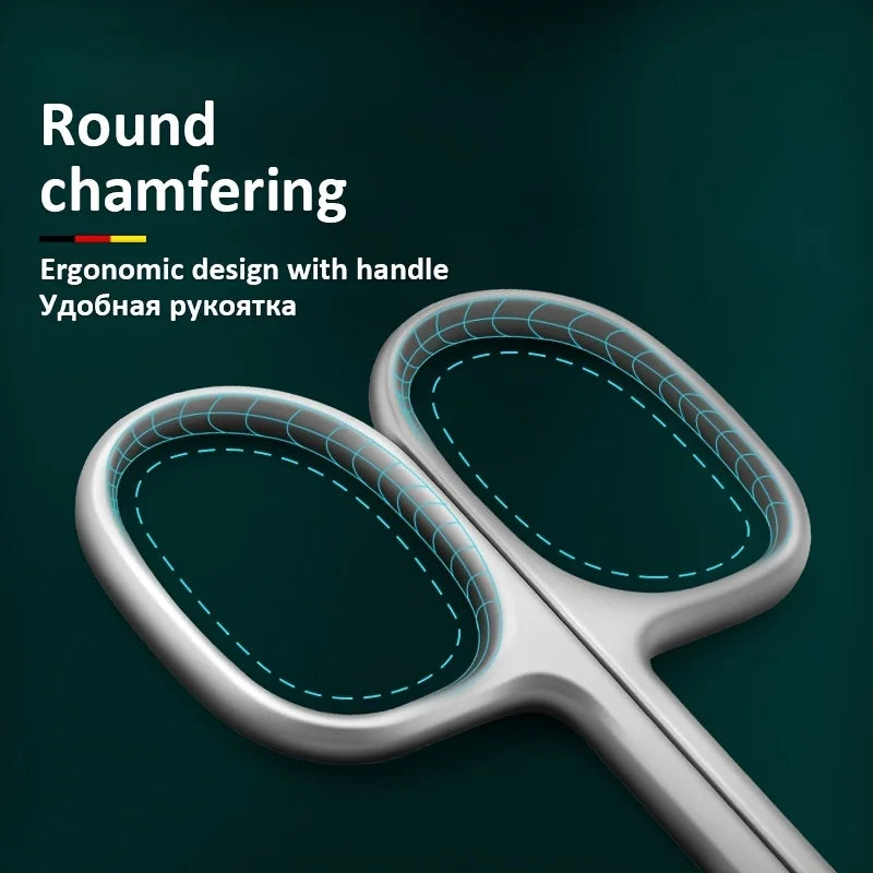 Precision Stainless Steel Cuticle Scissors - Thin Blade Nail Clippers for Manicure and Eyebrow Trimming - Dead Skin Remover