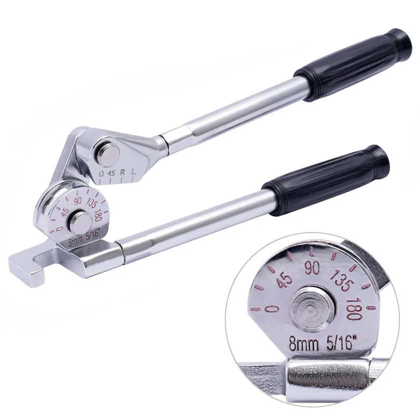 180 ° Tube Bender 8/10mm O.D.TUBING 0-180 Degrees Stainless Steel Pipe Bender and Tube Bending Manual Machine Tools