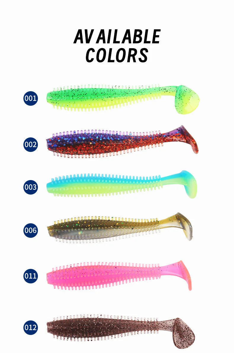 Silicone Soft Bait Fishing lure With Particles Fishing Bait 80MM120MM Pike Perch Fishing Artificial Bait Simulation Bait рыбалка
